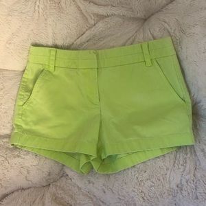 SOLD Jcrew Neon Green Shorts